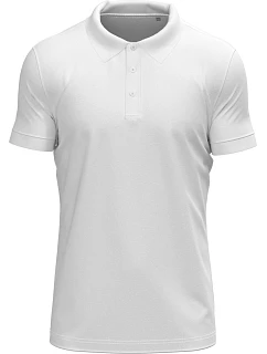 Stedman Stretch Polo – Pánske elastické polo tričko z hrubej bavlny 05.9640 biele