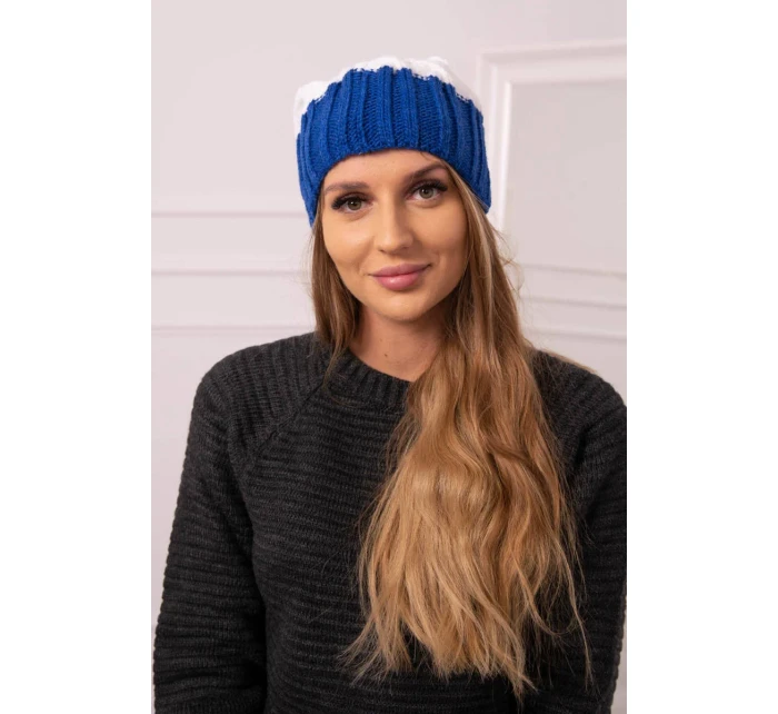 Milano fleecová čiapka K203 ecru+chabra Milano fleecová čiapka K203 ecru+chabra