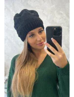 Dámska čiapka Nastia K373 čierna Dámska čiapka Nastia K373 čierna