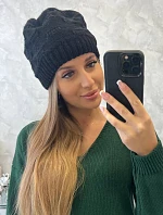 Dámska čiapka Nastia K373 čierna