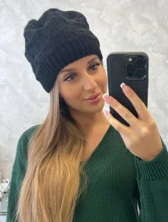 Dámska čiapka Nastia K373 čierna