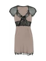 Dámska nočná košeľa Paulina Cappucino-Black - Dkaren Dámska nočná košeľa Paulina Cappucino-Black - Dkaren