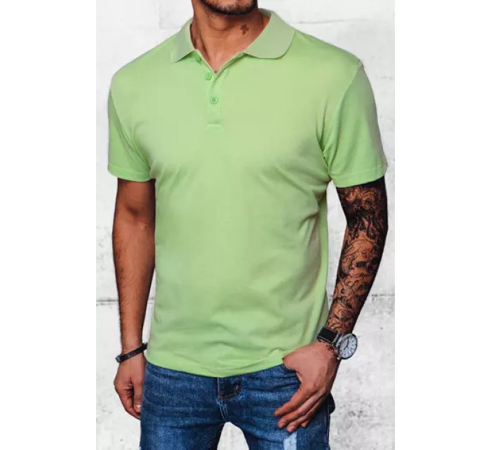 Pánske zelené polo tričko Dstreet PX0554