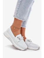 Dámske topánky na platforme 56C2101 White - Artiker Dámske topánky na platforme 56C2101 White - Artiker