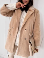 Dámský kabát light beige Dstreet model 21971201 - FashionStreet