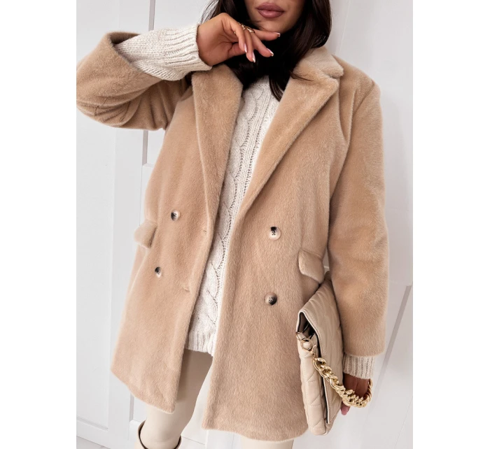Dámský kabát light beige Dstreet model 21971201 - FashionStreet