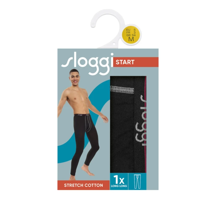 Pánske termo nohavice Sloggi men Štart Long Long box čierne