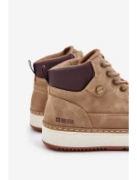 Sznurowane Botki Męskie Big Star OO174560 Hi-Poly System Brązowe