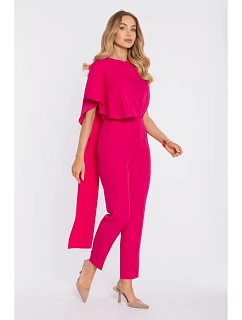 Asymetrický overal s a pasem fuchsiový model 22040576 - Moe