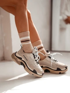 DÁMSKE PONOŽKY BEZ PRÍTLAKU PRUHOVANÉ STUHY 1436.001