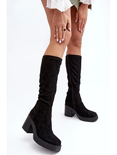 Čižmy na podpätku, model 189049 Step in style