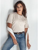 Dámské tričko béžové Dstreet model 21976402 - FashionStreet Dámské tričko béžové Dstreet model 21976402 - FashionStreet