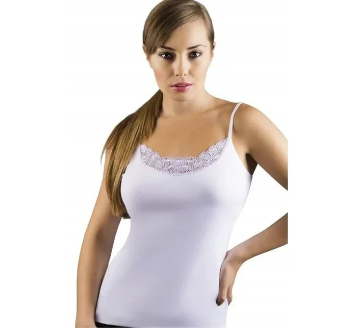 Bílá dámská košilka model 7267579 XXL - Emili Bílá dámská košilka model 7267579 XXL - Emili