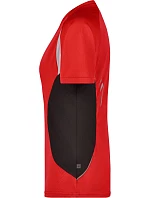 JN 390 Dámské běžecké tričko s výstřihem do V model 22486501 red/black - Daiber JN 390 Dámské běžecké tričko s výstřihem do V model 22486501 red/black - Daiber