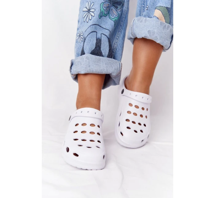 Dámské Nazouváky Bílé Pěnové EVA