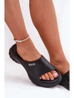 Piankowe Klapki Damskie Big Star RR274A577 Czarne