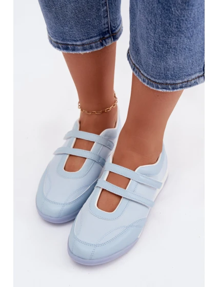 Sportovní dámské baleríny s pásky Modré Farvessa Sportovní dámské baleríny s pásky Modré Farvessa