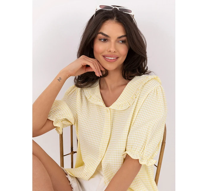 Koszula MI KS model 22118157 jasny żółty - FPrice