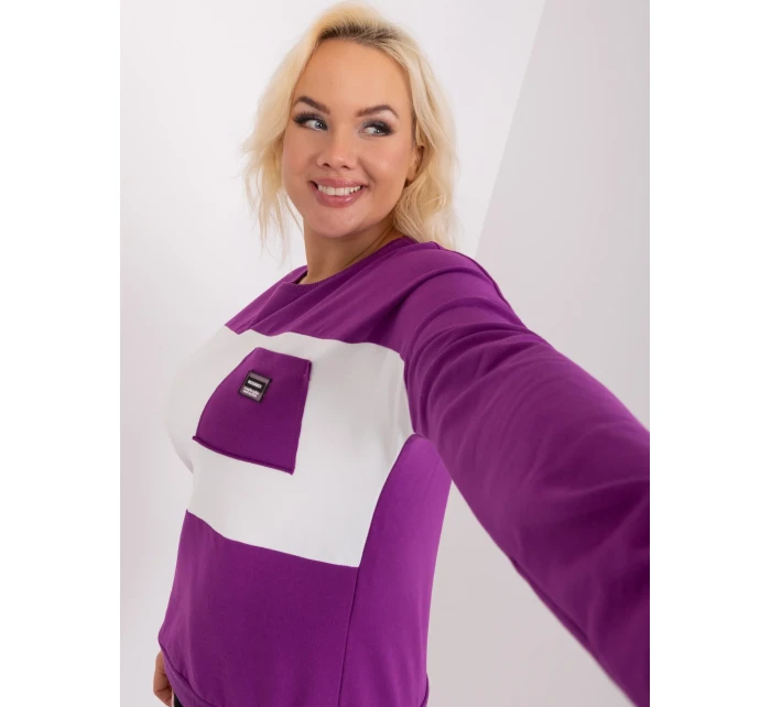 Bluzka RV BZ model 19154317 fioletowy - FPrice Bluzka RV BZ model 19154317 fioletowy - FPrice