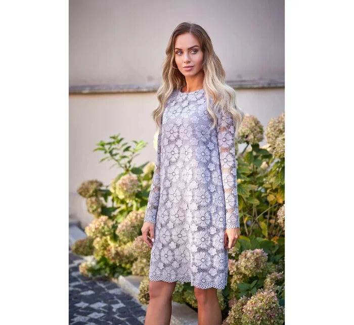 Dámske šaty M406 Grey - MOE