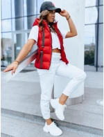 Dámská prošívaná vesta červená Dstreet model 21970402 - FashionStreet Dámská prošívaná vesta červená Dstreet model 21970402 - FashionStreet