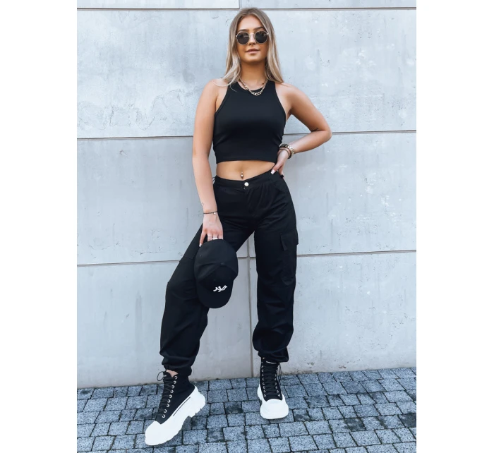 Dámské padákové kalhoty černé model 21970859 - FashionStreet