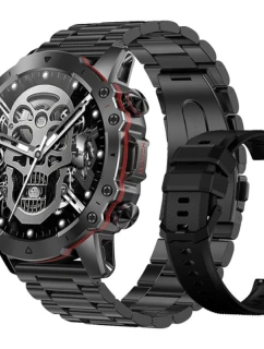 Pánske inteligentné hodinky Rubicon RNCF18-1 BLACK Náramok + remienok