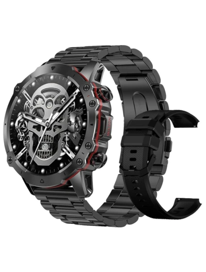 Pánské chytré hodinky BLACK Náramek + řemínek model 21806343 - RUBICON Pánské chytré hodinky BLACK Náramek + řemínek model 21806343 - RUBICON