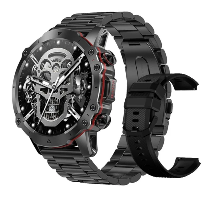 Pánské chytré hodinky BLACK Náramek + řemínek model 21806343 - RUBICON Pánské chytré hodinky BLACK Náramek + řemínek model 21806343 - RUBICON