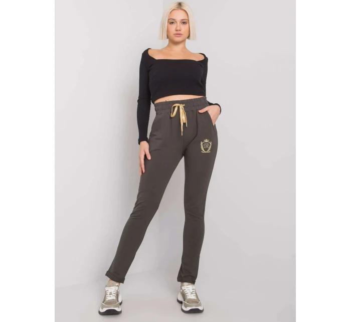 Tepláky RV DR 6685.70P tmavá khaki