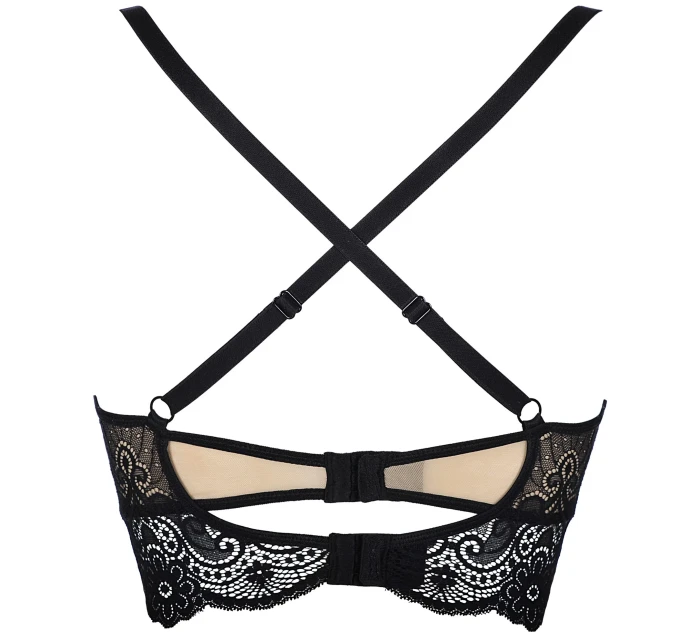 Podprsenka V-9071 béžovo-čierna - Axami Podprsenka V-9071 béžovo-čierna - Axami