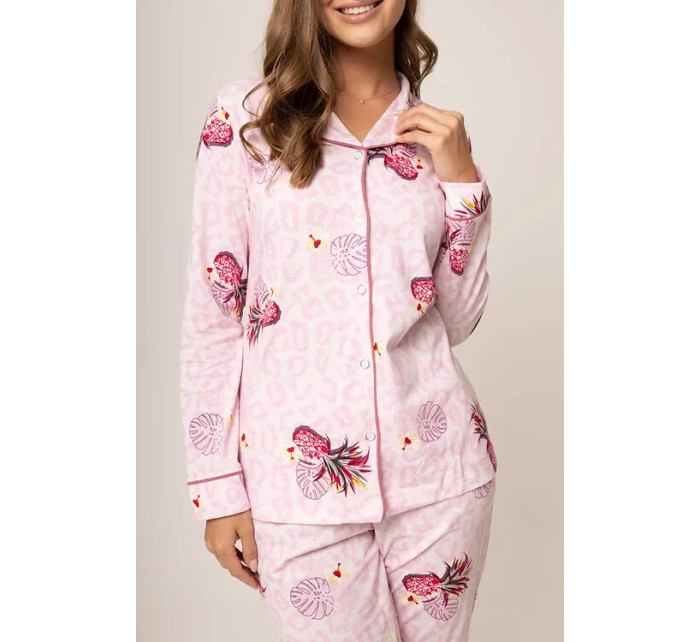 Dámske pyžamo 175/062 ružová vzor - Karol