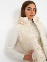 Dámská vesta NM KZ D2 model 19062140 ecru - FPrice Dámská vesta NM KZ D2 model 19062140 ecru - FPrice