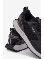 Pánské tenisky na platformě Big Star model 21692142 HiPoly System černé - Big Star Shoes Pánské tenisky na platformě Big Star model 21692142 HiPoly System černé - Big Star Shoes