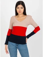 Halenka RV BZ model 17987244 tmavě modrá červená - FPrice Halenka RV BZ model 17987244 tmavě modrá červená - FPrice