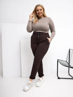 Tepláky RV DR 4765.52 tmavohnedé