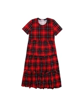 Dámska nočná košeľa 360/021 červeno-čierne káro - Karol