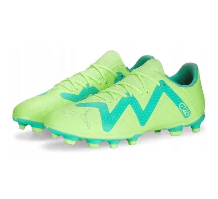 Pánske kopačky FG/AG 107187 03 Neon green with blue - Puma Pánske kopačky FG/AG 107187 03 Neon green with blue - Puma