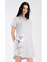 Dámská noční košile s krátkým rukávem model 18831621 - Vienetta Dámská noční košile s krátkým rukávem model 18831621 - Vienetta