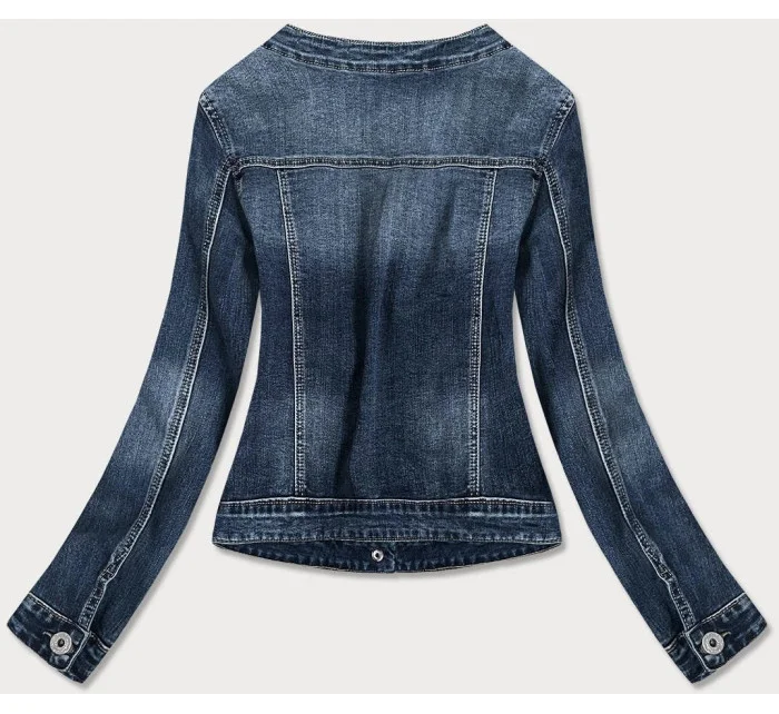 Tmavo modrá krátka dámska džínsová bunda (C062) Tmavo modrá krátka dámska džínsová bunda (C062)