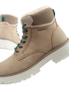 O'neill topánky zimné trappery dámske zateplené členkové topánky módne béžové biele dámske