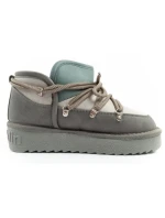 D.Franklin dámske snehové topánky zimné módne zateplené topánky šedé dámske