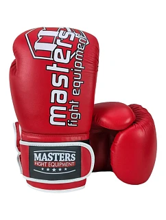 Boxerské rukavice model 22250143 červené - MASTERS FIGHT EQUIPMENT