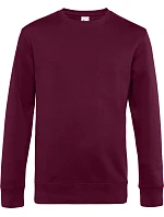 B&C KING Crew Neck_° Pánská mikina 01.U01K dark cherry