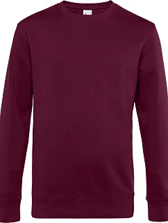 B&C KING Crew Neck_° Pánska mikina 01.U01K tmavočerešňová