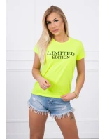 Limitovaná edícia blúzky žltá neónová Limitovaná edícia blúzky žltá neónová