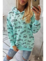 Mikina s mätovým nápisom Mikina s mätovým nápisom