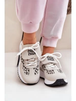 Buty Sportowe Sneakersy Damskie Na Platformie Panterka Biało-Beżowe Pumbes Buty Sportowe Sneakersy Damskie Na Platformie Panterka Biało-Beżowe Pumbes