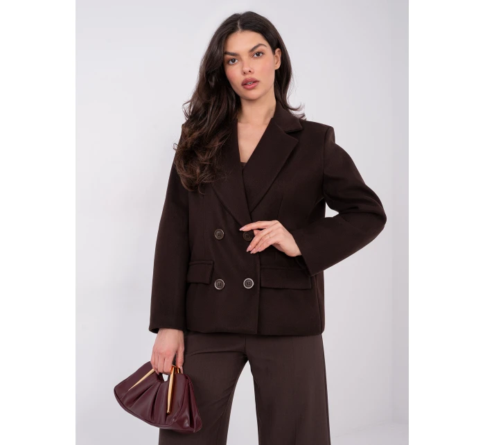 IT KR bunda FL9559.02P tmavohnedá IT KR bunda FL9559.02P tmavohnedá