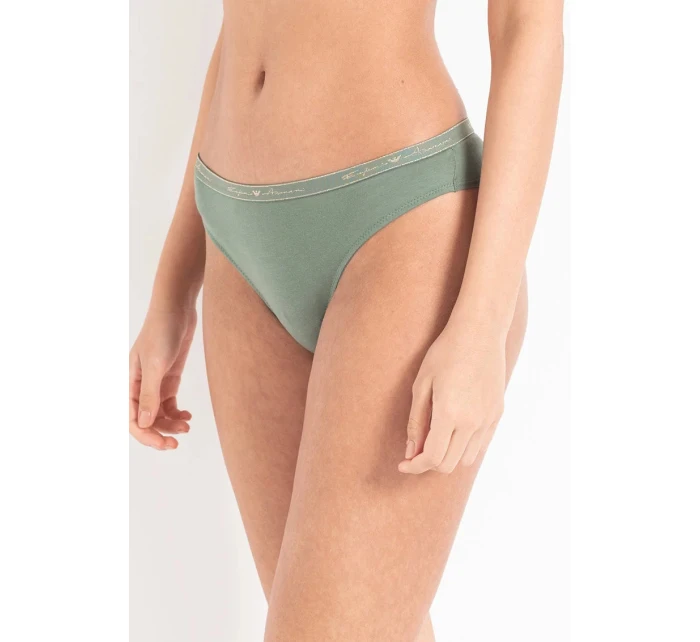Dámske nohavičky 2 pack 163334 1A223 - 75910 - Zelená, biela - Emporio Armani